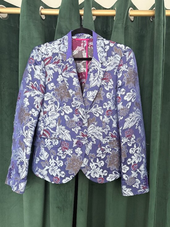 Etro Jackets & Blazers - SOLD - ETRO Milano Floral Jacquard Blazer Purple Paisley Jacket IT 46 (US M/L)
